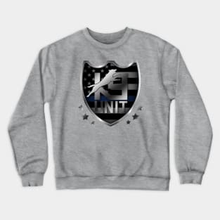 K-9 Unit  Badge -Police Dog Unit - Malinois Crewneck Sweatshirt